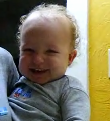 Laughing Baby Learns to Spit